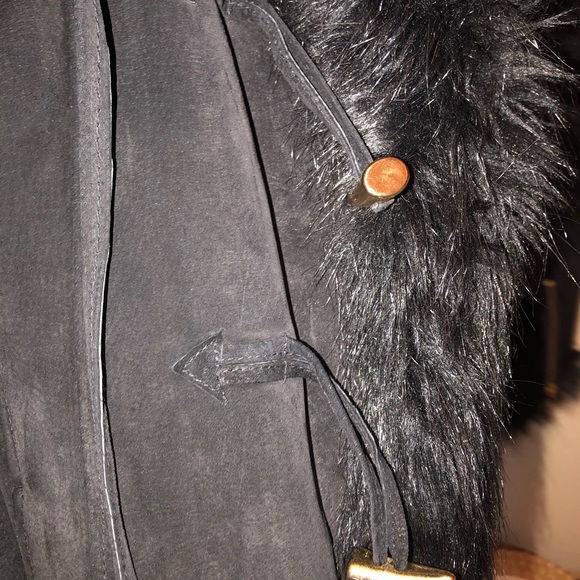 VINTAGE BABY PHAT LEATHER FAUX FUR JACKET NWT🔥 - Picture 2 of 8